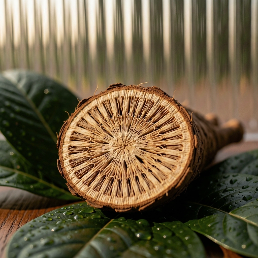 Tongkat Ali root cross section